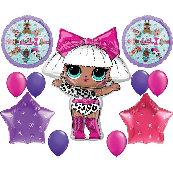 XL Birthday Party LOL Balloons Decoration Supplies Diva