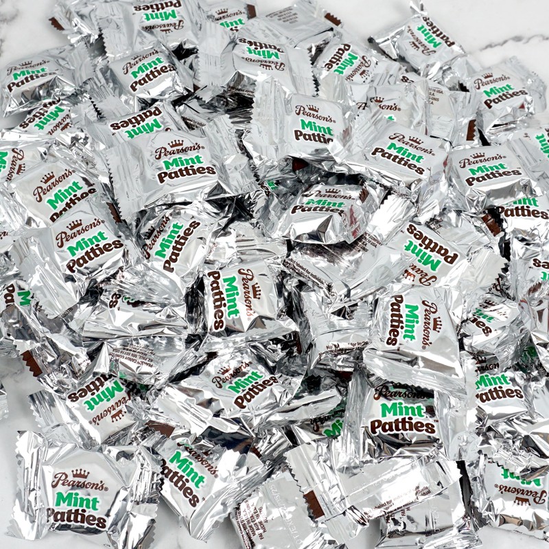 Pearson's Mint Patties, 4 Pound Bulk Bag (Approx 110 Pieces),