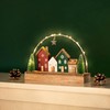 Marco Paul Large LED Light Up Christmas Village Scene Houses