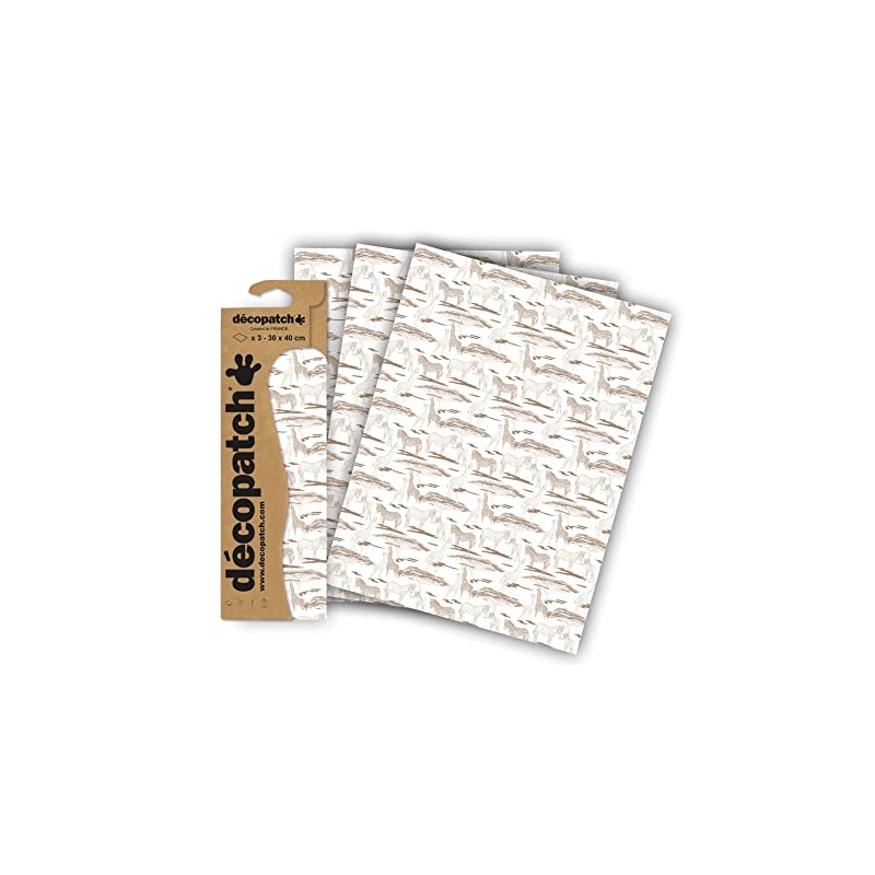 Décopatch C881C - A pocket of 3 paper sheets -