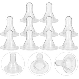 UKCOCO Lamb Feeding Nipples, 10-Pack Thickened Milk Bottle Teats Suitable for Sheep and Goat Nursing, Sturdy PET Feeding Supplies for Small Animals