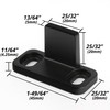 HASWARE Sliding Barn Door Bottom Floor Guide, Floor Mounted Bottom