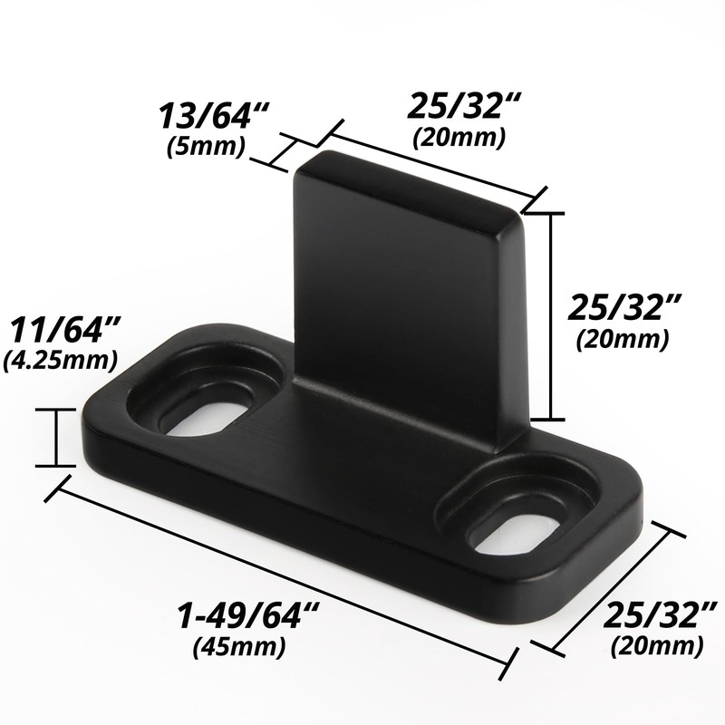 HASWARE Sliding Barn Door Bottom Floor Guide, Floor Mounted Bottom