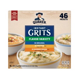 Quaker Instant Grits, Variety Pack 45.4 oz., 46 pk.
