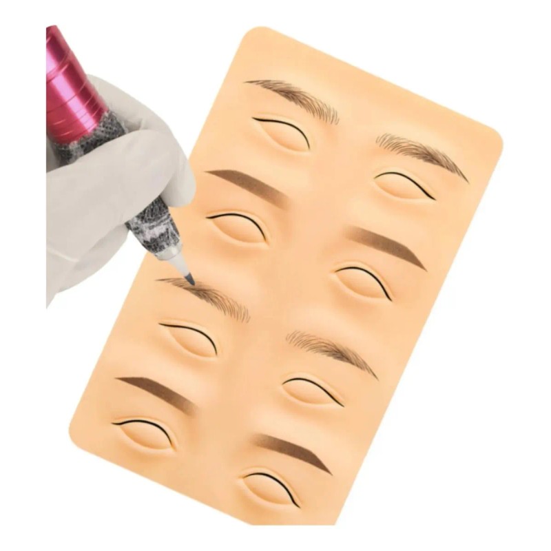 Tablero Silicón Piel De Ojos Práctica Sombras Microblading