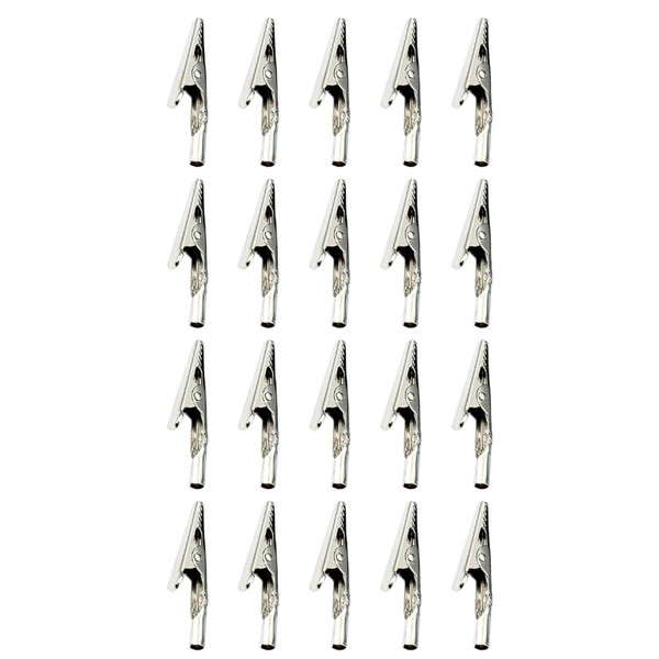 20Pcs 51mm Metal Alligator Clip Spring Clamps test line Crocodile