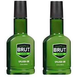 BRUT Splash-On Signature Scent After Shave Fragrance for Men 3.5 oz Pack of 2