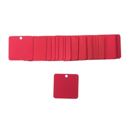 Brady 87640 Stock Blank Aluminum Valve Tags, Aluminum, 2" W x 2" H 2" W x 2" H