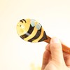 Sizikato 4pcs Porcelain Measuring Spoons with Base, Cute Ceramic Bee