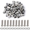 Stainless Steel 1/4-20 Rivet Nuts and Bolts 3/4" Button Head