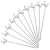 ZIQI 100Pack 8 Inch Pegboard Hooks, Pegboard Hook Organizer for