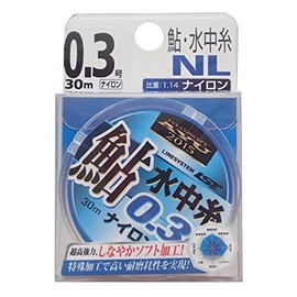 LINE SYSTEM(ラインシステム) ナイロンライン 鮎 水中糸 NL 30m 0.3号 クリア L2030D