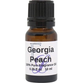Georgia Peach Fragrance Oil by Eclectic Lady, 10 ml Premium, Long Lasting Diffuser Oils, Aromatherapy