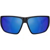 Native Eyewear Men's XD9047 Sightcaster II Rectangular Sunglasses, Matte Black/Blue