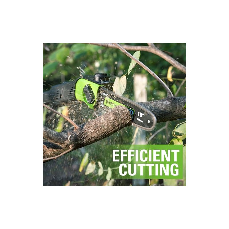 Greenworks 10" Pole Saw Bar and Chain Combo, 1/4" Pitch,