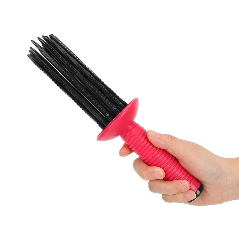2 x Hair Fluffy Curling Roll Comb, Non-Slip Curling Wall