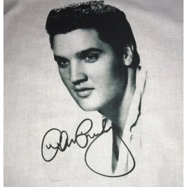 1 Elvis Presley Quilt Block With Signature Autograph SEWING FABRIC MOVIE