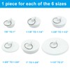ISDVBUY 6 - Piece Rubber Sink Stoppers: Bathtub Drain Plug