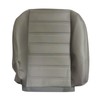 SecosAutoparts Driver Side Bottom Synthetic Leather Seat Cover Gray Compatible