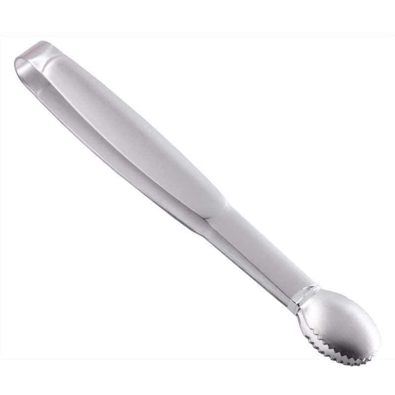 HINMAY Mini Tongs 5-3/4 Inch Stainless Steel Small Serving Tongs,