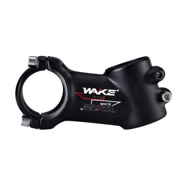 MTB Stem 31.8 Stem 60mm 25 Degree Wake Mountain Bike Stem Short Handlebar Stem for Most Bicycle, Road Bike, MTN, BMX, Fixie Gear, Cycling (Aluminum Alloy, Black)