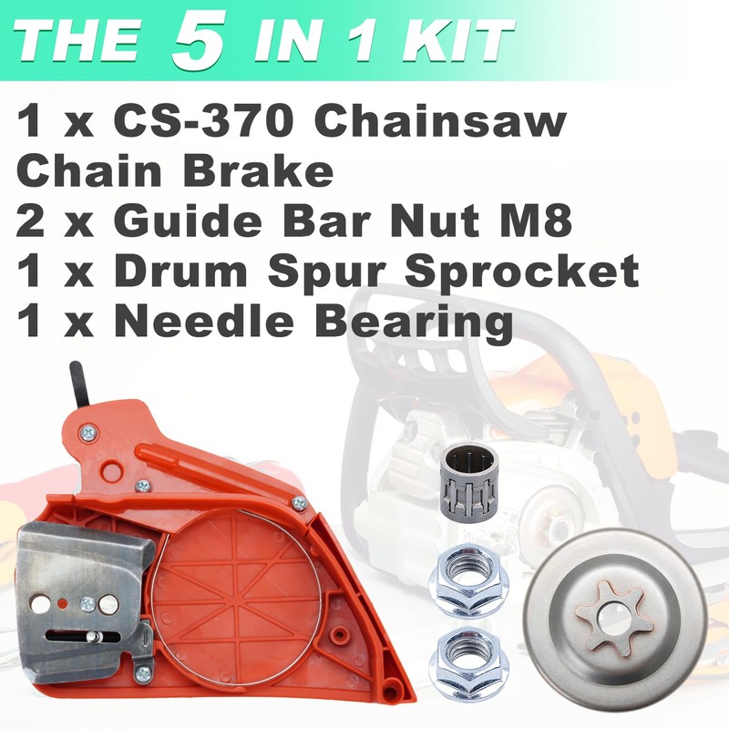 Adefol CS-370 CS-400 Chainsaw Chain Brake & 3/8" 7T Sprocket
