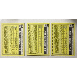 1990 Topps # 74 JEFF JACKSON ROOKIE CARD Lot of 3 Philadelphia Phillies