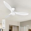 Ensenior 52 Inch Ceiling Fans with lights Remote Control, Flush