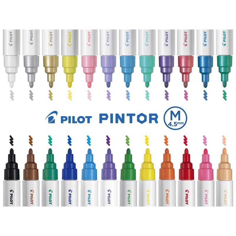 Pilot Pintor - Pack of 4 - White - Extra