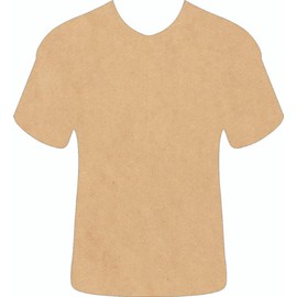 Wooden Sports Jersey MDF 5'' Cutout, Unfinished Wood Baseball Jersey Craft Shape, Paintable DIY