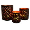 Marrakesh Set of 3 Tea Light Holders 14 cm Large