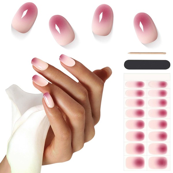 Stellastar Gel Nail Stickers 16pcs Semi Cured Strips UV Light