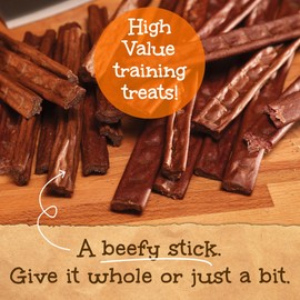 Happy Howie's Beef Woof Stix - Flavorful Slow Cooked Beef Stick, Natural Ingredients, Healthy Soft Dog Treats, Hormone Free - 80 Count (Pack of 1)