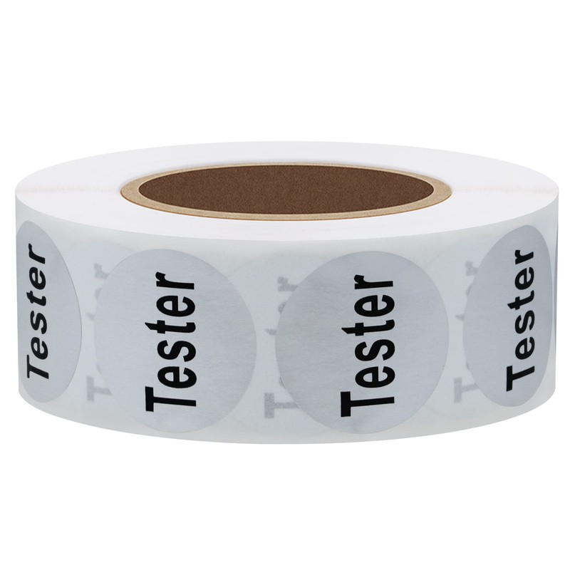 Hybsk Clear Cosmetic Tester Labels 20mm Round Total 500 Per