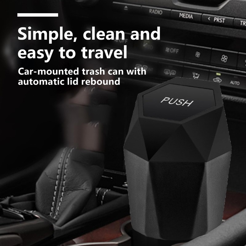 IUSOT Car Bin, Mini Car Bin, Car Trash Can with