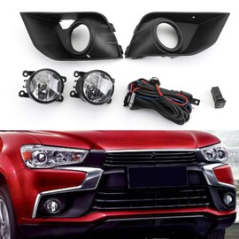 MAD HORNETS Front Bumper Fog Light Kit for Mitsubishi Outlander Sport ASX RVR 2016-2018
