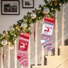 Christmas Stockings, Santa Stockings, 2, 46 cm, Large Knitted Christmas