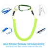 PATIKIL 2M Spring Fishing Straps 3PCS Retractable Coil Tether Spa