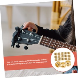 Abaodam Cuentas Metálicas Para Cuerda De Guitarra Folk, Juego De 20 Piezas Duraderas Para Ajuste De Tensión, Accesorio Práctico Para Guitarra Acústica y Clásica