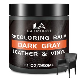 Leather Recoloring Balm Leather Color Restorer for Couches,Leather Dye Paint Leather Color Restorer Leather Fade Scratch Repair for Car Seats Furniture Shoes Boots Purse Jacket Belt Gloves (Dark Gray)