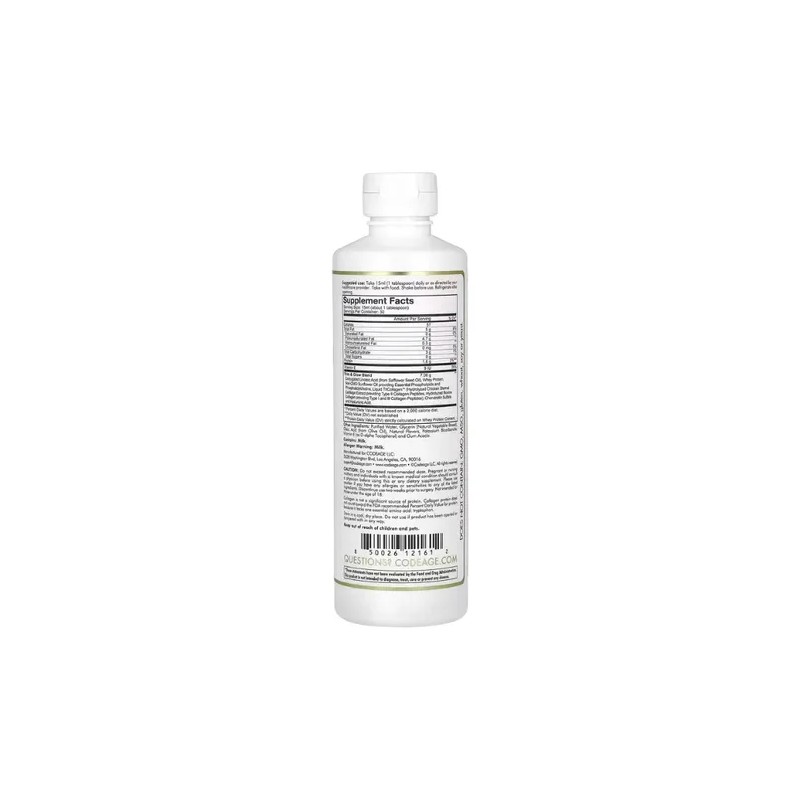 Codeage Colágeno Líquido Nanofood Vainilla 450ml Suplemento Con CLA