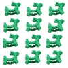 12 pcs Keck Clips Ground Joints #24, Standard Taper POM