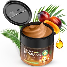 Batana Oil for Hair Growth, Sebi 100% Pure Organic Natural Ingredients from Honduras Reduces Hair Loss, Enhances Thickness, Restores Dry Damaged Hair, 5.3oz