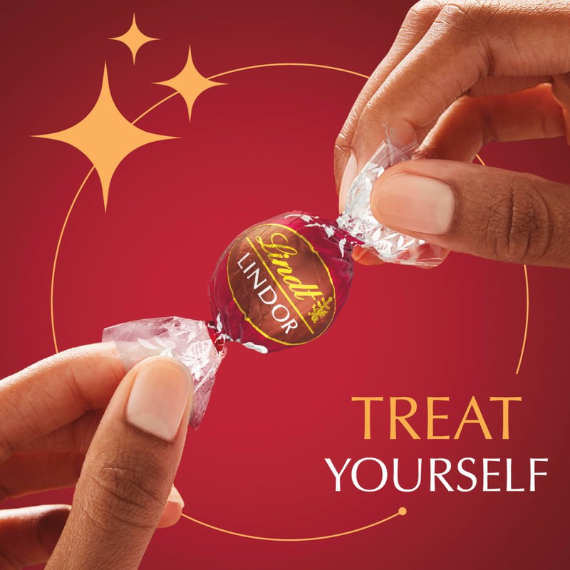 Lindt LINDOR Double Chocolate Milk Chocolate Candy Truffles, Milk Chocolate