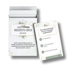 Hochzeits-Check by snaPmee - Funny Quiz Game for Wedding & JGA - 50 Quiz Questions for Wedding Planning, Records, Celebrities & Co - Gift Bride, Groom, Maid of Honour