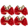 TOVINANNA 4pcs Bow Knot Hair Clips for Women Mini Barrettes