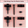 TUOREN 2Set Guitar Roller String Retainers Electric Guitar String Trees