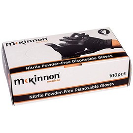 Black Disposable Nitrile Gloves Powder Free (BOX) (MEDIUM)