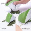 KITCHENDAO 3-in-1 Herb Chopper Mincer Roller Cutter Slicer, Leaf Stripper,