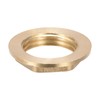 sourcing map G1/2 Lock Nut with Flange, Hex Brass Female